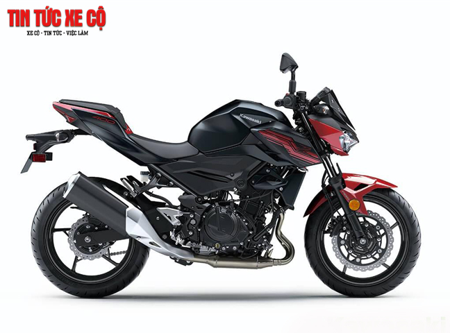 Kawasaki Z400 2019 với ngoại hình hoàn toàn mới đẹp hơn, mạnh mẽ hơn so với đàn anh Z300