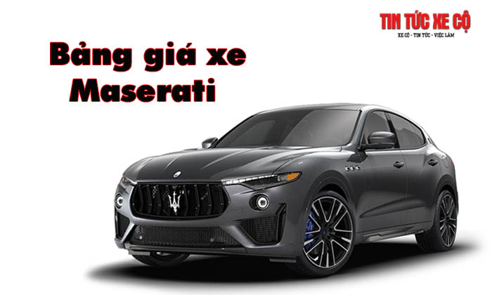Giá xe Maserati mới nhất