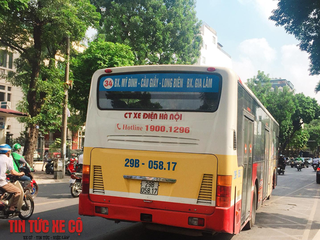 lộ trình xe bus 34 hà nội tuyến bx mỹ đình đi bến xe gia lâm