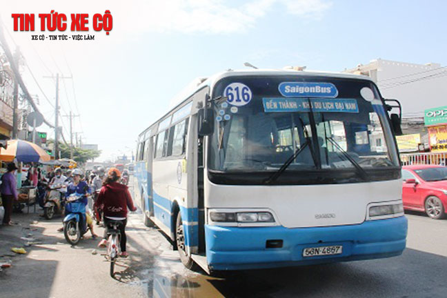 Xe bus 616 phục vụ khách 16 chuyến/ngày