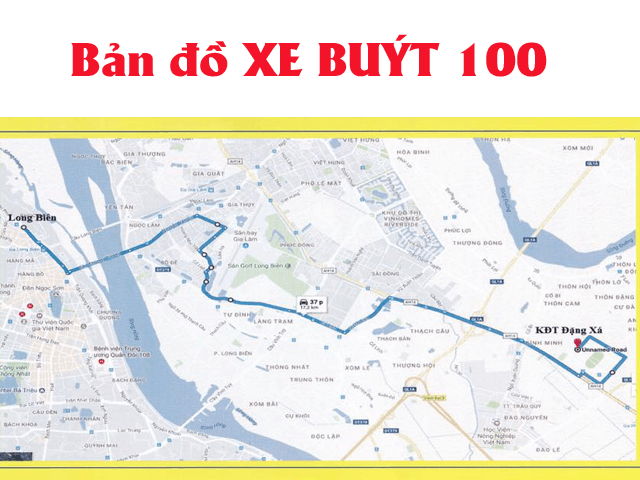bản đồ xe buýt 100 hà nội