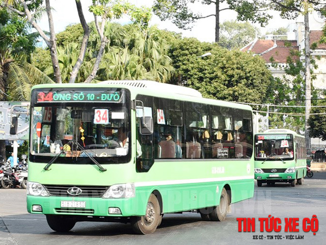 hình ảnh xe bus 34 tphcm